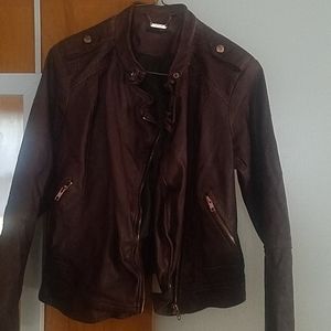 Faux leather jacket